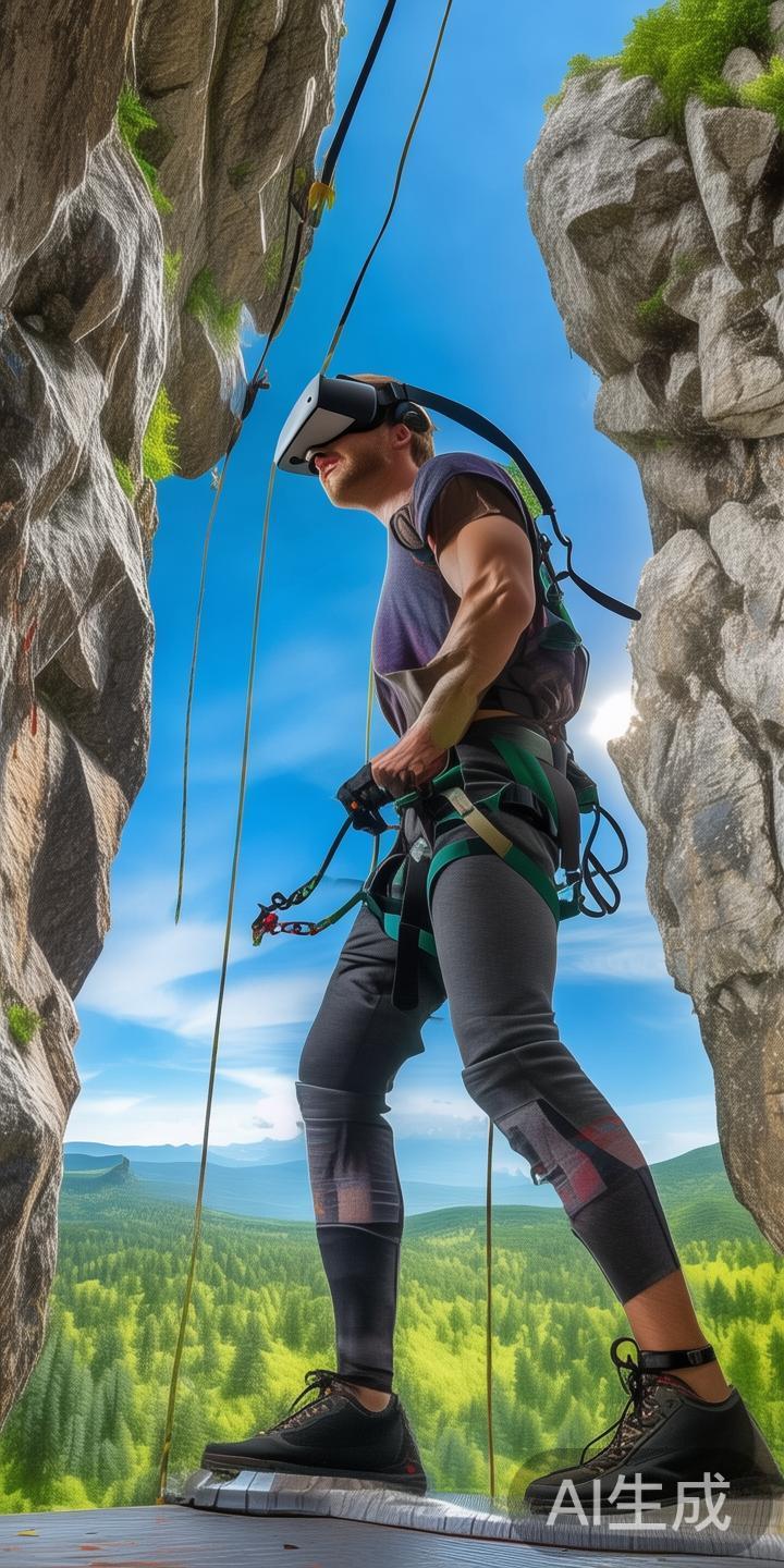 此外，虚拟现实技术的运用让运动者在室内也能感受到真